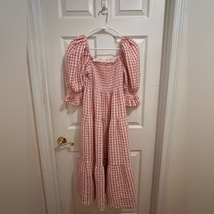 Nothing Fits But pink gingham kiko dress